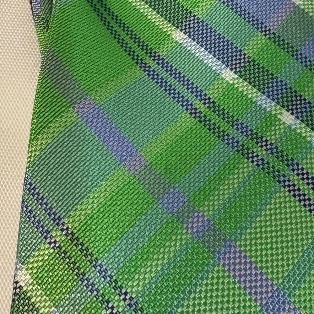 IZod Boys pre-tied neckties green blue plaid and Kids World blue white striped‎